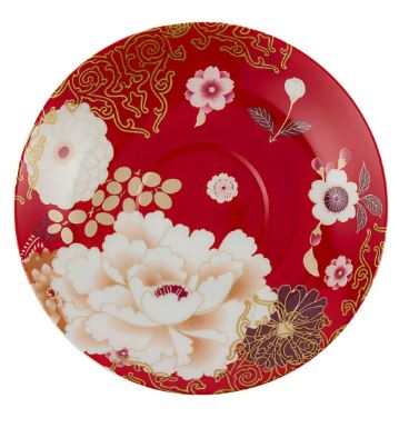 Maxwell & Wiliams Kimono Breakfast Cup & Saucer 480ml - Red