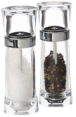 Maxwell & Williams Click Acrylic Salt & Pepper Mill Set 18cm