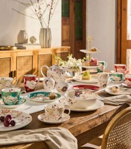 Maxwell & Williams Kimono Breakfast Cup & Saucer 480ml -  White