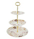 Maxwell & Williams Kimono 3 Tier Cake Stand 16/20/27cm White