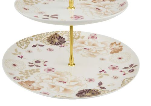 Maxwell & Williams Kimono 3 Tier Cake Stand 16/20/27cm White