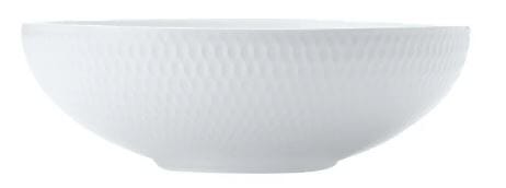 M&w White Basics Diamond Coupe Bowl 18.5cm Loose Dinnerware The Cooks Kitchen 
