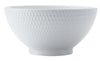 M&w White Basics Diamond Noodle Bowl 18cm