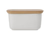 Maxwell & Williams White Basics Butter Dish W/ Bamboo Lid