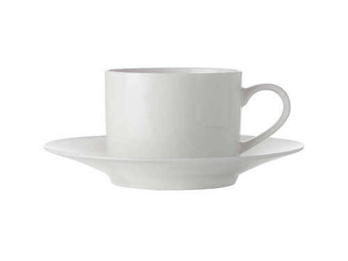 Maxwell & Williams White Basics Straight Cup & Saucer 250ml