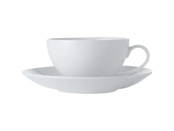 Maxwell & Williams White Basics Coupe Cup & Saucer 200ml Mugs - Cups & Saucers The Cooks Kitchen 