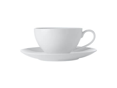 Maxwell & Williams White Basic Coupe Breakfast Cup & Saucer 400ml