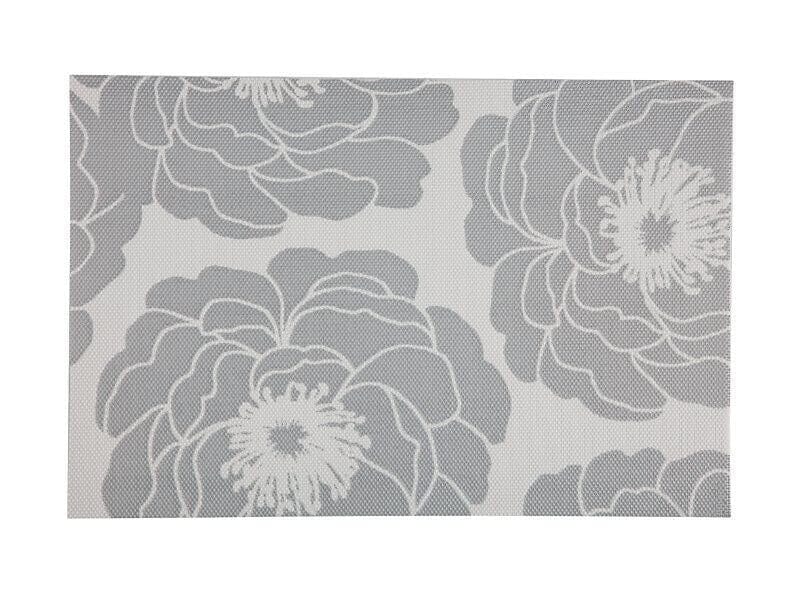 M&w Placemat Camellia 45x30cm Silver Placemats & Coasters The Cooks Kitchen Mandurah 