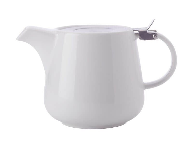 Maxwell & Williams White Basics Teapot W Infuser 1.2l Teapots & Infusers The Cooks Kitchen Mandurah 