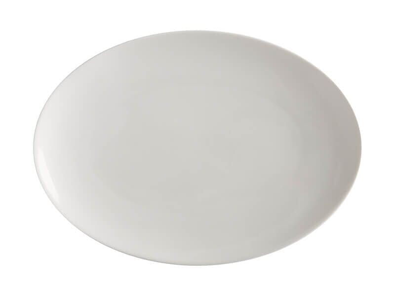M&w White Basics Oval Plate 30x22cm Loose Dinnerware The Cooks Kitchen Mandurah 