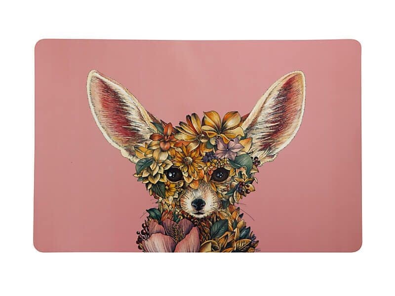 M&w Marini Ferlazzo Wild Planet Placemat 43.5x28.5cm Fennec Fox Placemats & Coasters The Cooks Kitchen Mandurah 