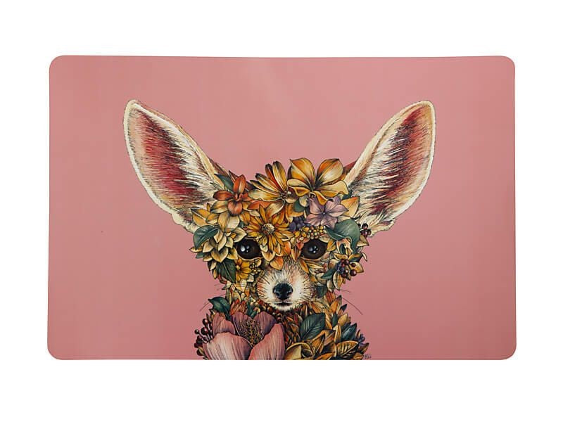 M&w Marini Ferlazzo Wild Planet Placemat 43.5x28.5cm Fennec Fox