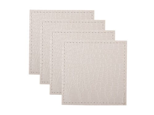 Maxwell & Williams Table Accents Leather Look Alligator Coaster 10x10cm Set Of 4 White Placemats & Coasters The Cooks Kitchen Mandurah 
