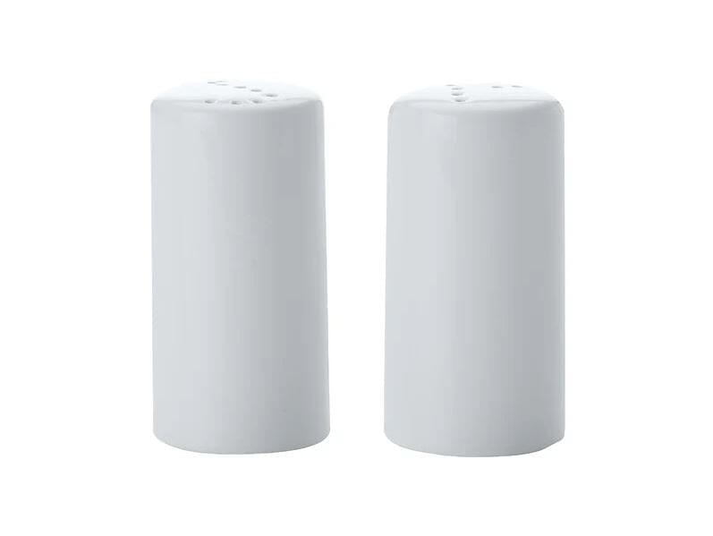 Maxwell & Williams White Basics Cylindrical Salt & Pepper Salt & Pepper Shakers The Cooks Kitchen 