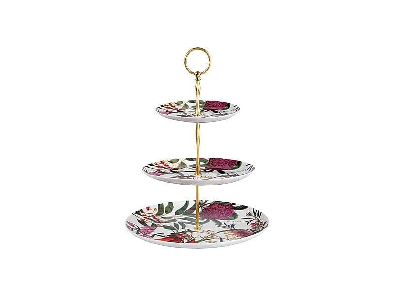 Maxwell & Williams Royal Botanic Gardens Australian Botanics 3 Tiered Cake Stand Cake Stands The Cooks Kitchen Mandurah 