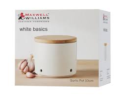 Maxwell & Williams White Basics Garlic Pot 10cm