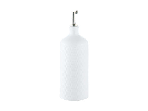 Maxwell & Williams White Basics Diamond Oil Bottle S/s Pourer 500ml