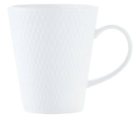 Maxwell & Williams White Basics Diamond Conical Mug 350ml