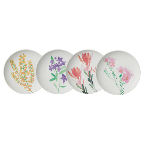 Maxwell & Williams Wildflowers - Bamboo Plate 20cm Set Of 4
