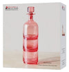 Maxwell & Williams Glamour 3pc Stacked Decanter Set Pink