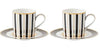 Maxwell & Williams Teas & C's - Regency Demi Cup & Saucer 100ml Set Of 2 - Black