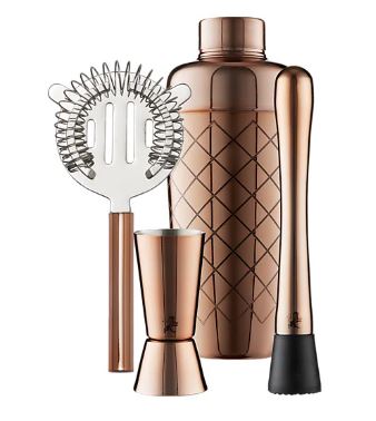 Maxwell & Williams Cocktail & Co Lafayette 4pc Cocktail Set Rose Gold