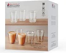 Maxwell & Williams Blend Double Wall Conical Cup 200ml S/8 Coffee Cups The Cooks Kitchen 