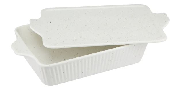Maxwell & Wiliams Speckle - Rectangle Baker With Tray Lid 28x20cm - Cream