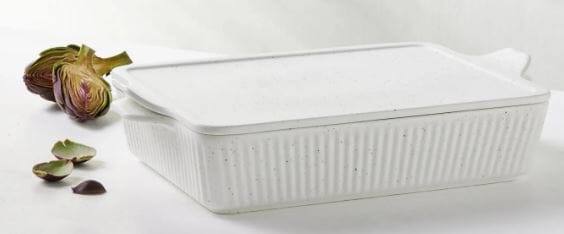 Maxwell & Wiliams Speckle - Rectangle Baker With Tray Lid 33x23cm - Cream Baking Tins, Trays, Pans & Ramekins The Cooks Kitchen 