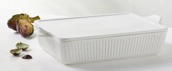 Maxwell & Wiliams Speckle - Rectangle Baker With Tray Lid 33x23cm - Cream