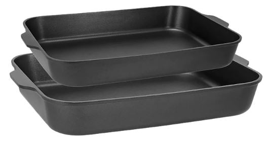 Maxwell & Williams Agile - Non-stick Roaster Set Of 2  34/38cm - Black