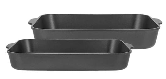 Maxwell & Williams Agile - Non-stick Roaster Set Of 2 34/38cm - Black Non-Stick Roasting The Cooks Kitchen 