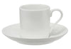 Maxwell & Williams White Basics - Straight Demi Cup & Saucer 100ml