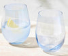 Maxwell & Williams Glamour - Stemless Wine Glass 540ml Set Of 2 - Blue