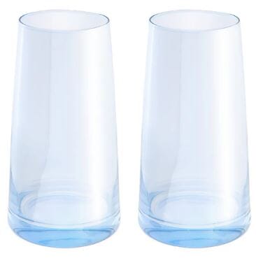 Maxwell & Williams Glamour - High Ball Glass 480ml Set Of 2 - Blue Water & Juice The Cooks Kitchen 