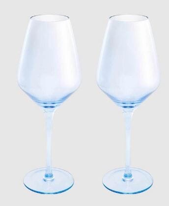 Maxwell & Williams Glamour - Wine Glasses 480ml Set Of 2 - Blue Wine The Cooks Kitchen 