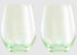 Maxwell & Williams Glamour - Stemless Wine Glasses 540ml Set Of 2 - Green