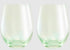 Maxwell & Williams Glamour - Stemless Wine Glasses 540ml Set Of 2 - Green