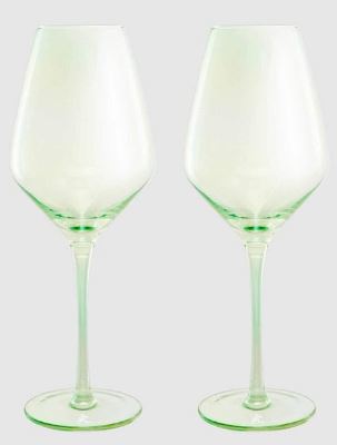 Maxwell & Williams Glamour - Wine Glasses 480ml Set Of 2 - Green