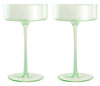 Maxwell & Williams Glamour - Coupe Glass 240ml Set Of 2 - Green