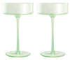 Maxwell & Williams Glamour - Coupe Glass 240ml Set Of 2 - Green