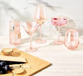 Maxwell & Williams Glamour - Martini Glass 230ml Set Of 2 - Coral