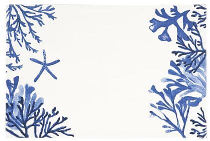 Maxwells & Williams - Blue Coral Cotton Placemats - 45x30cm Placemats The Cooks Kitchen 