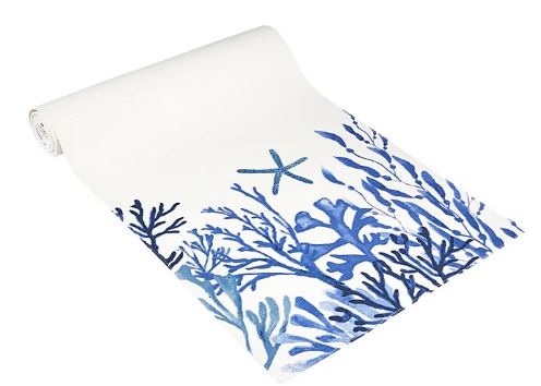 Maxwell & Williams - Blue Coral Cotton Runner - 150x33cm