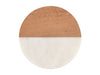 Maxwell & Williams Coaster Collective Round Marble & Acacia 10cm Coaster White