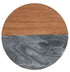 Maxwell & Williams Coaster Collective Round Marble & Acacia 10cm Charcoal