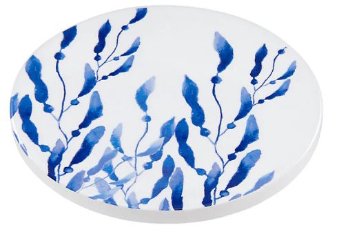 Maxwell & Williams Blue Coral - Seaweed Ceramic Round Coaster 10cm