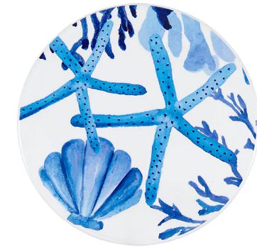 Maxwell & Williams Blue Coral - Sea Life Ceramic Round Coaster 10cm