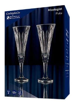 Maxwell & Williams Cocktail & Co. Mixology Champagne Flutes 180ml Set Of 2 - Karat