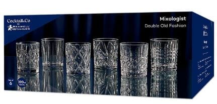 Maxwell & Williams Cocktail & Co. Mixology 320ml Set Of 6 - Double Old Fashioned (dof) Glassware The Cooks Kitchen 
